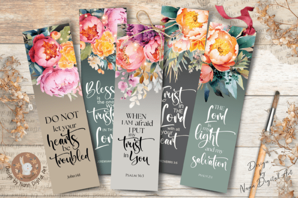 Download Printable Bible Verses Bookmark Set #553 - Printable Collection