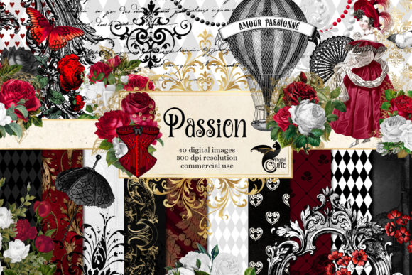 Download Passion Digital Scrapbook Kit - Book Collection