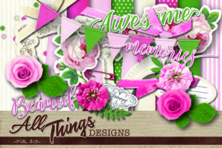 Download Coming Up Roses Digital Scrapbook Kit - Book Collection