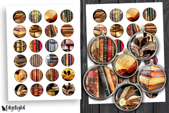 Download Antique Books Digital Collage Sheets - Book Collection