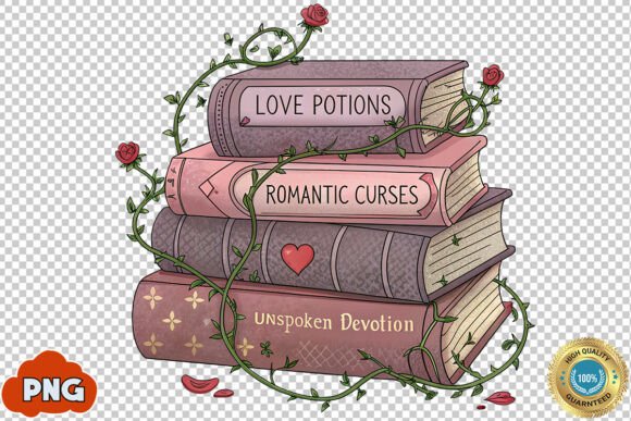 Download Gothic Books Valentine's Day PNG Clipart - Book Collection