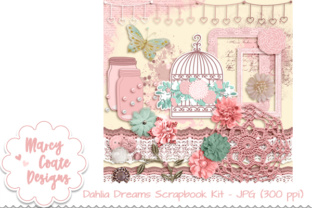 Download Dahlia Dreams Scrapbook Kit - Book Collection