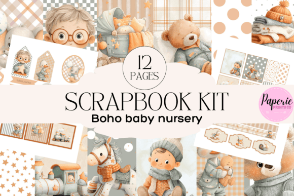 Download Boho Baby Nursery Scrapbook Kit - Book Collection