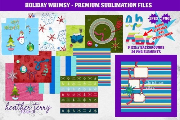 Download Holiday Whimsy Digital Scrapbook Kit - Book Collection